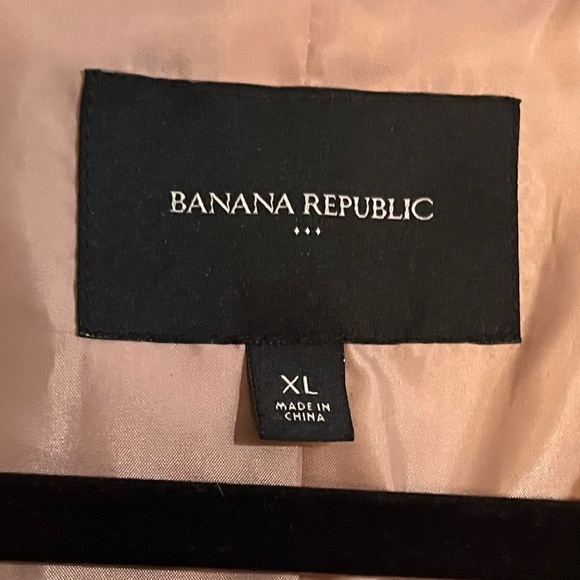 Banana Republic pale pink vegan suede Blazer size XL - Picture 2 of 5